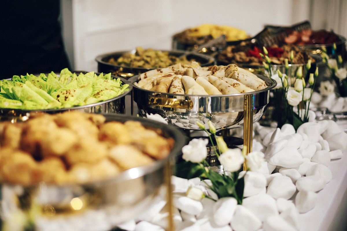 A beautifully prepared A3thonix catering spread